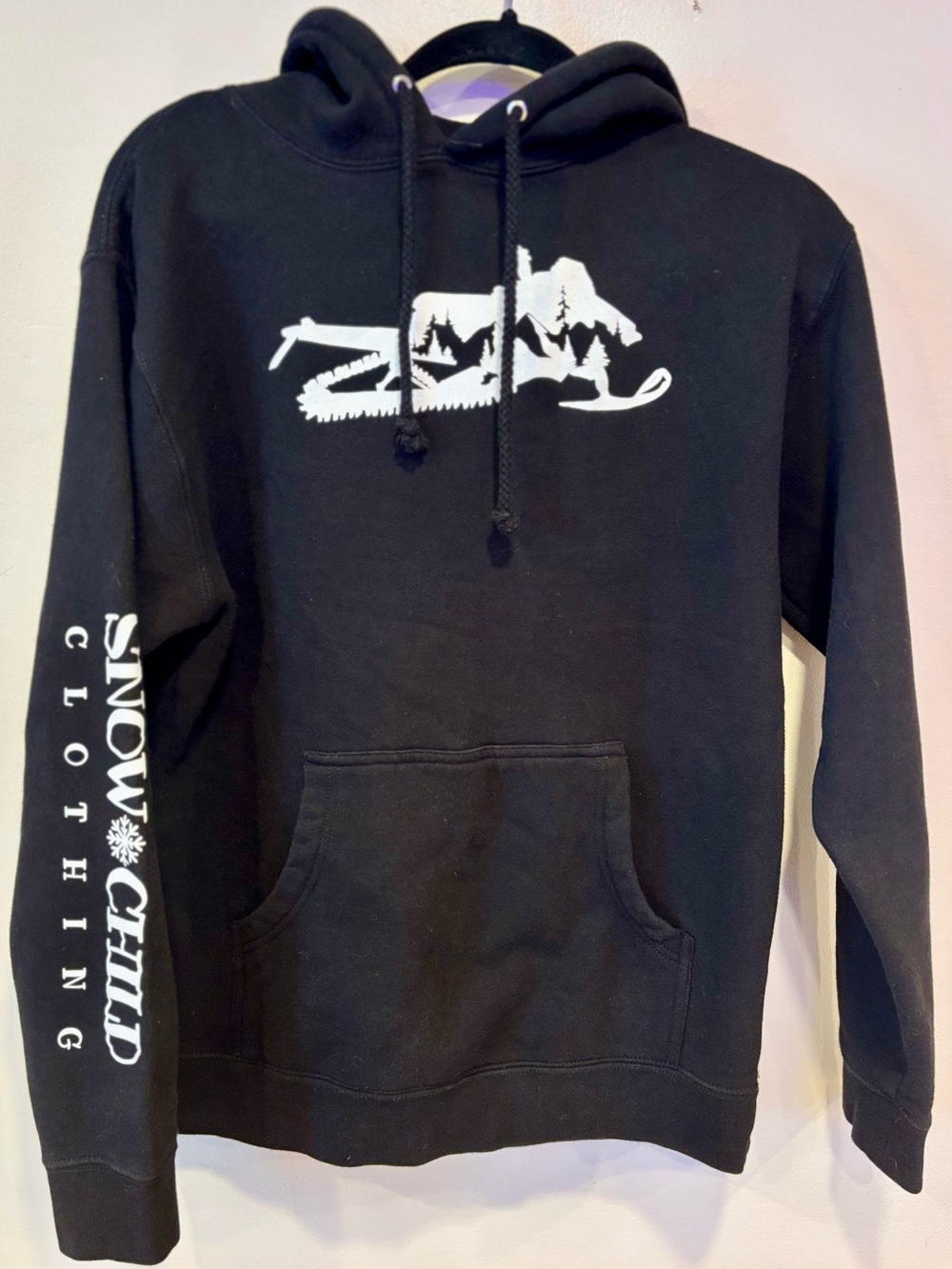 Snow Child Clothing Black Mountain Mobile Snowmobile Hoodie Unisex Small